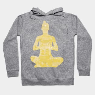 Sukhasana in Yellow Hoodie